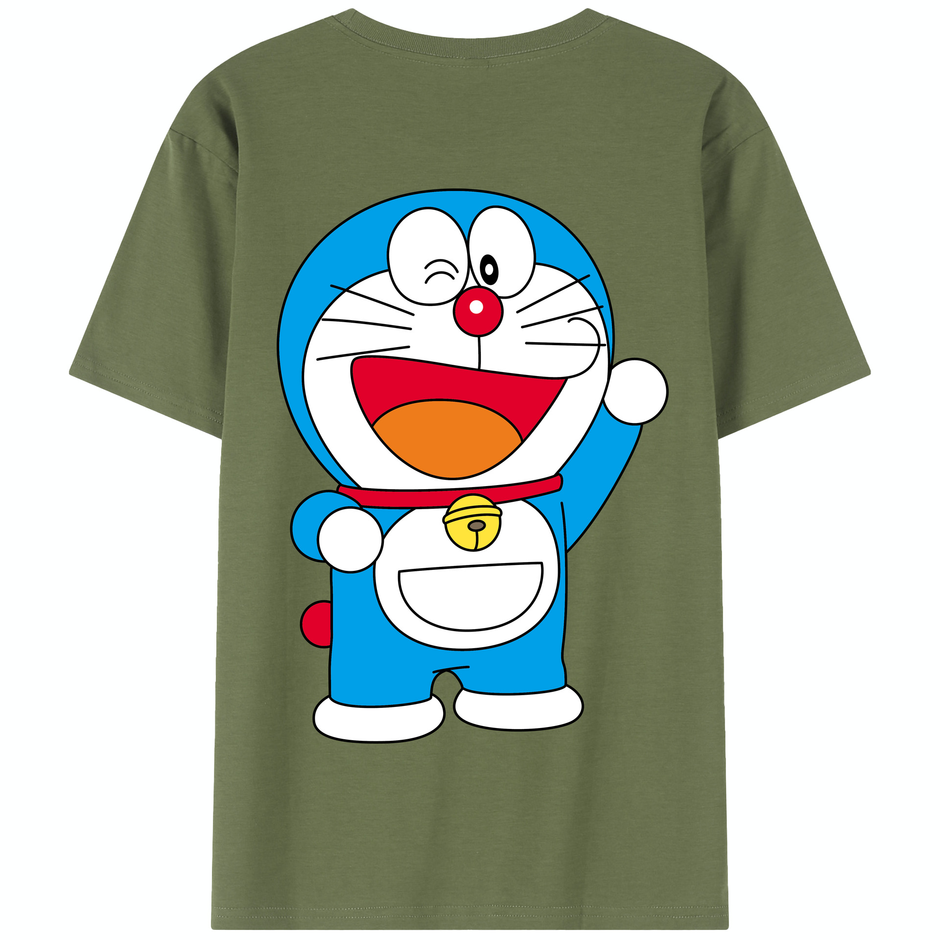 （画像用） ドラえもん Doraemon 綿100％半袖Tシャツ（背面プリント）